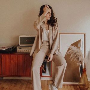 LACAUSA- Oatmeal Blazer
